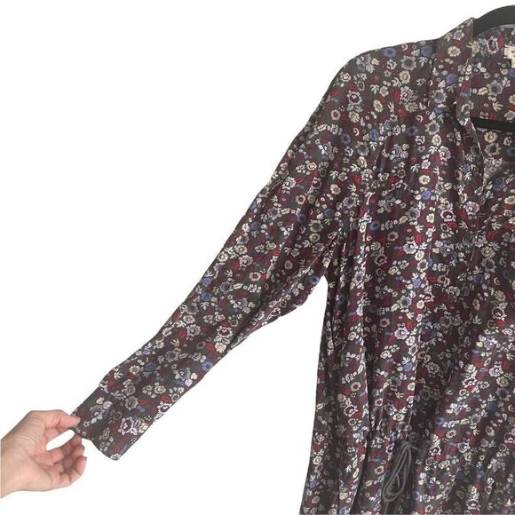 Aritzia Floral Print Button Front Blouse S - Picture 2 of 7
